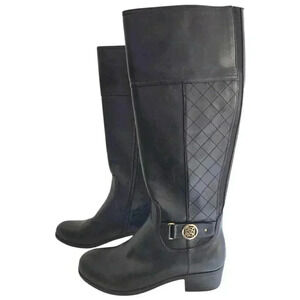 Liz Claiborne Womens Boots Size 7.5 Black winter casual riding